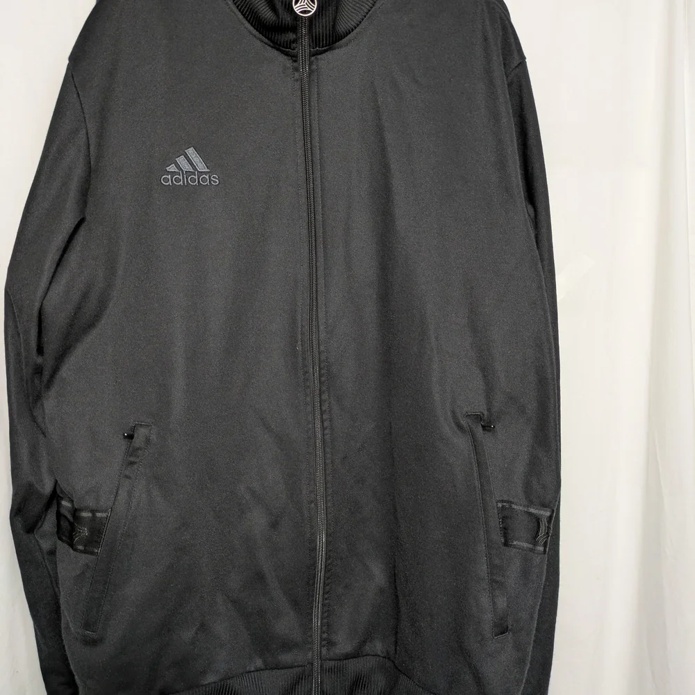 Adidas Men's Black Full-Zip Track Jacket - Picture 2 of 10